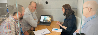 Pictures of meeting pods